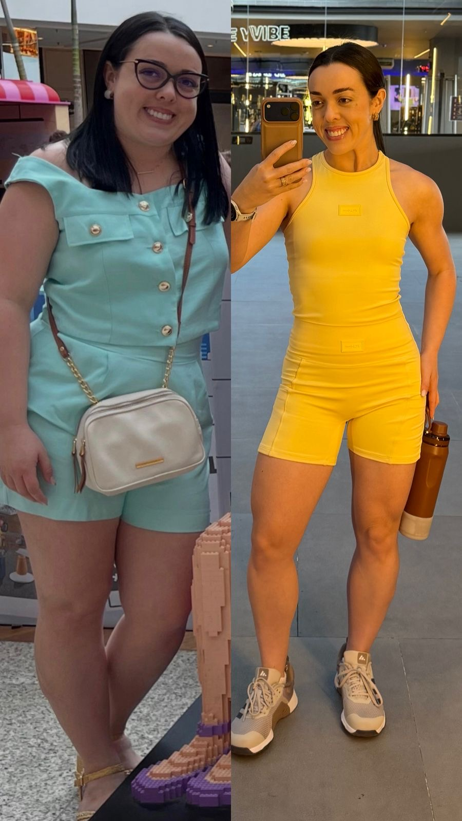 Wélia — antes e depois